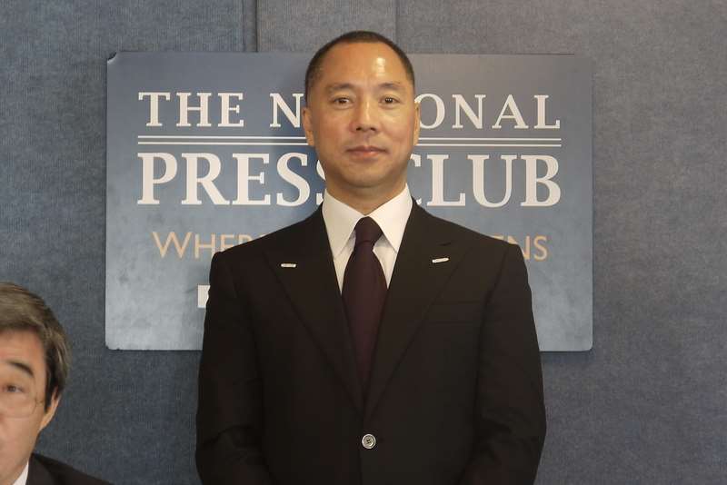 中國流亡富商郭文貴被美國法院判重刑。(中央社資料照)