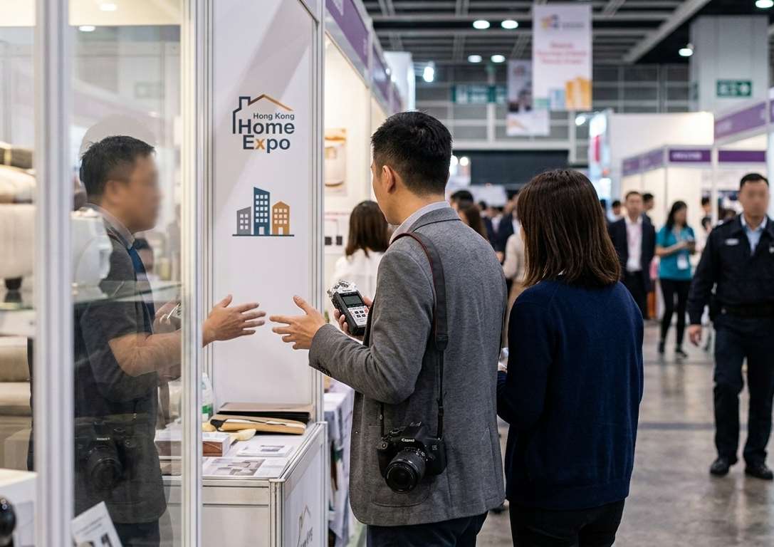 近日在香港灣仔會議展覽中心舉行的香港家居博覽出現了冒充「北京央視記者」的詐騙集團，其目的是誘騙受訪者金錢，有參展商證實險些受騙。(示意圖/AI生成)