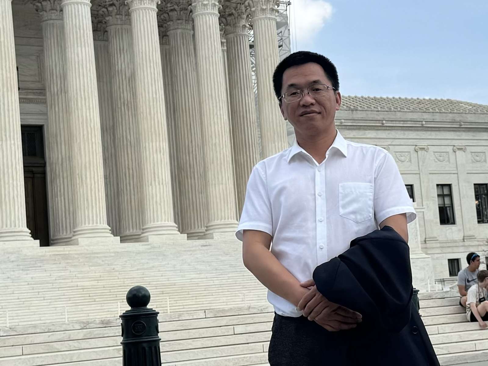 逃亡美國的中國維權律師吳紹平(圖)，15日在賓州被美國移民暨海關執法局拘留。資料照片。(ChinaAid提供)