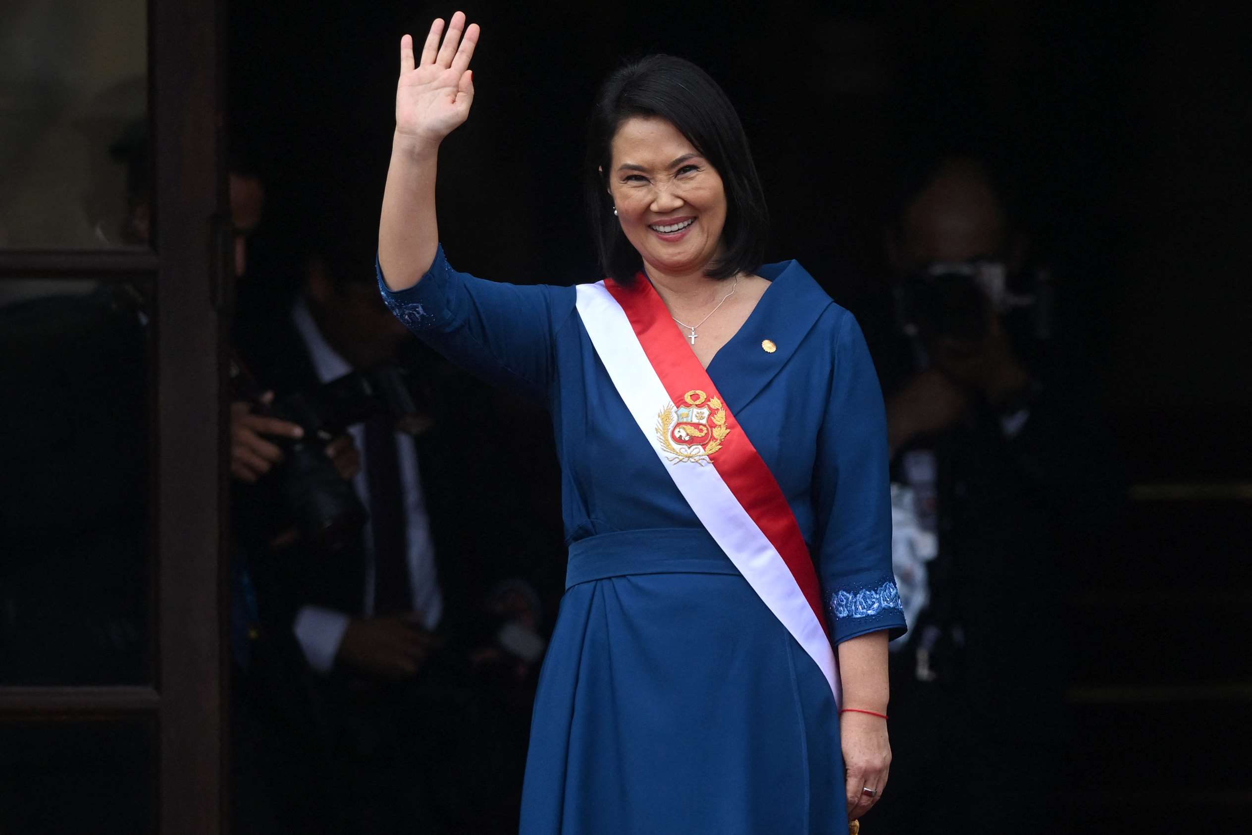秘魯新總統藤森惠子(Keiko Fujimori)28日宣誓就職。