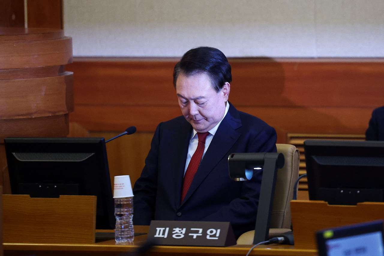 南韓最高法院9日將針對前總統尹錫悅(Yoon Suk Yeol)的案件進行宣判。尹錫悅因為失敗的戒嚴令與其帶來的混亂局面，被指控犯下多項罪名。(路透社/達志影像)
