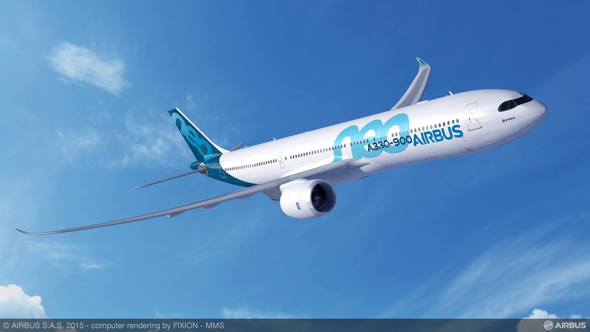 陸媒報導，中國7個月訂購476架空巴新飛機。圖為空中巴士A330-900客機。資料照片。(FB@Airbus)