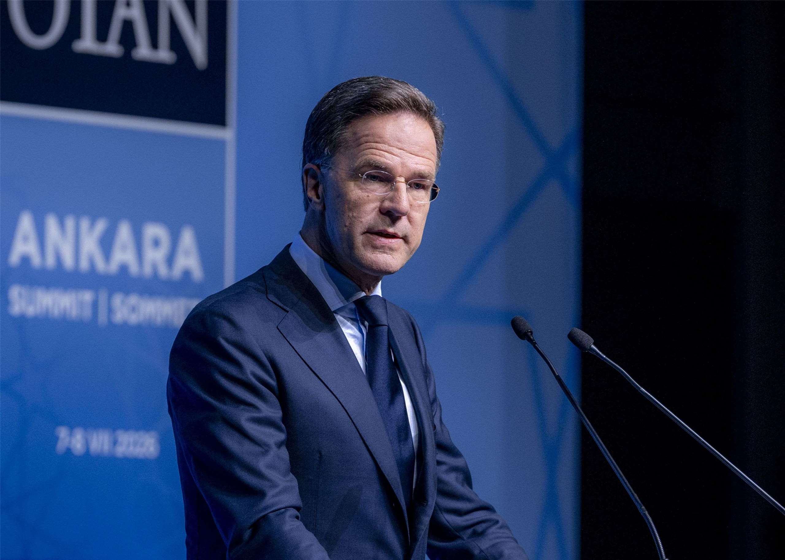 北約秘書長呂特(Mark Rutte)7日舉行記者會。 (圖:X@NATO)