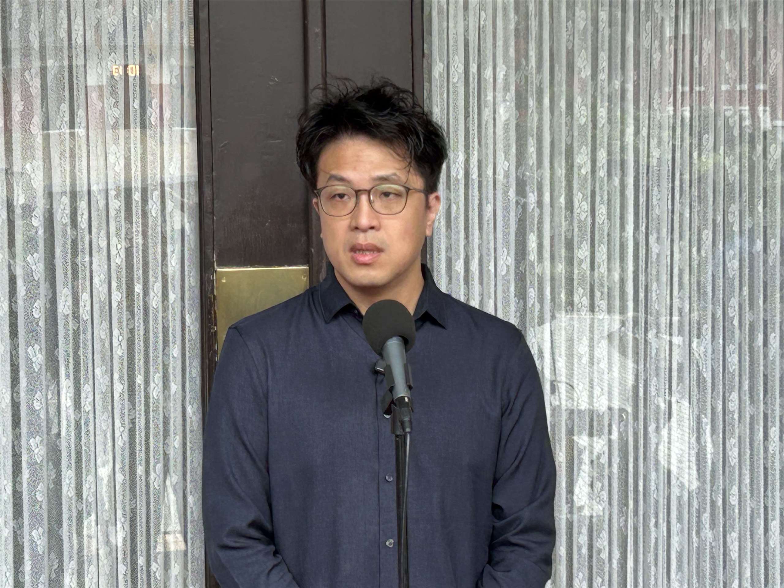 民進黨立委、台北市長參選人沈伯洋。資料照。(趙婉淳 攝)