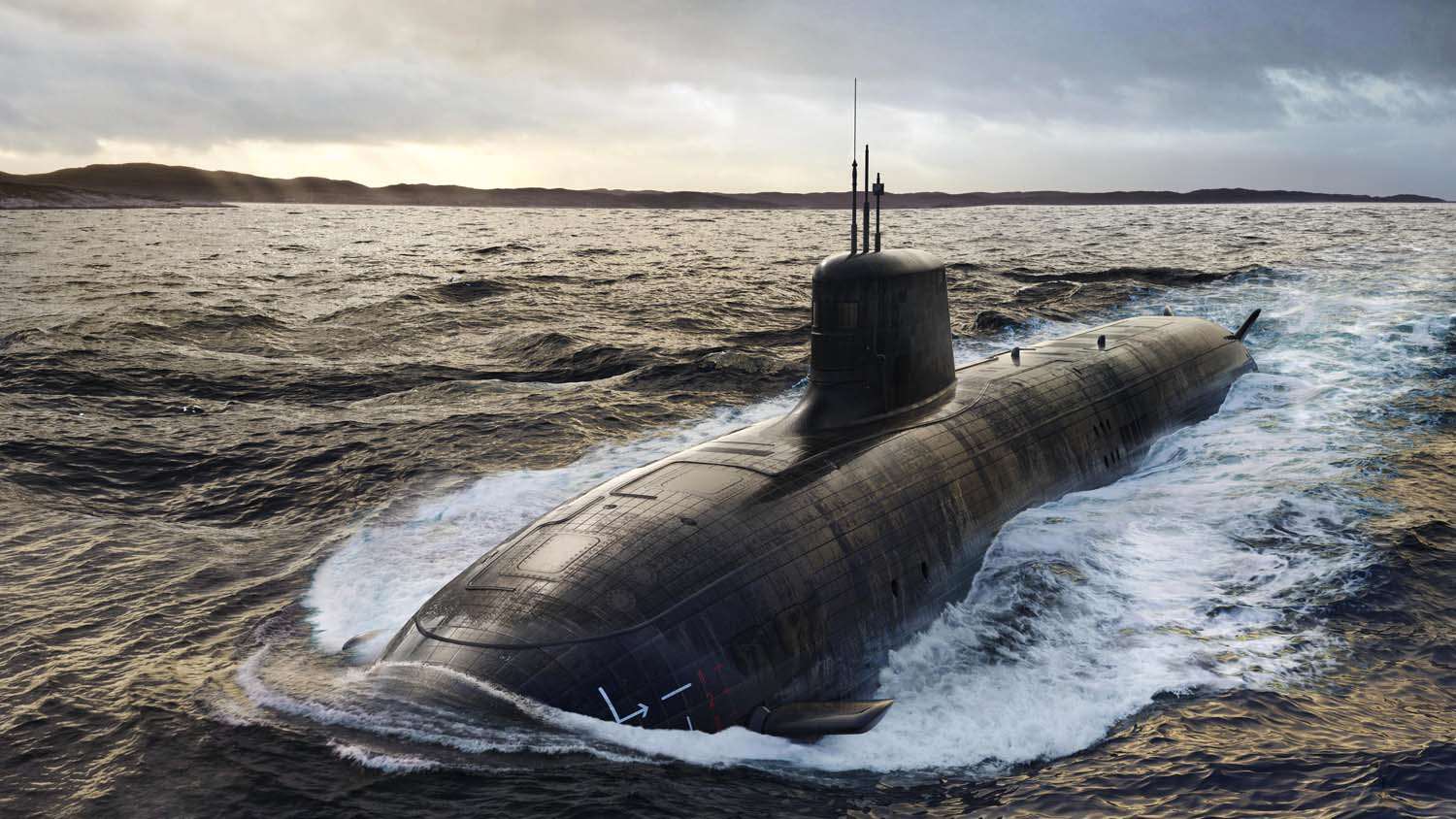 澳洲24日表示將追加32億美元投入國內核動力潛艦建造。示意圖。(BAE Systems, OGL 3,  Wikimedia Commons)