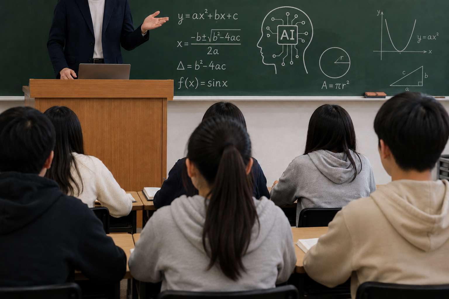 生成式AI應用日新月異，也越來越多的學生使用AI。許多人憂慮，學生們一旦倚賴AI之後，便失去思考能力，學習興趣更是大幅降低。示意圖。(AI生成圖)