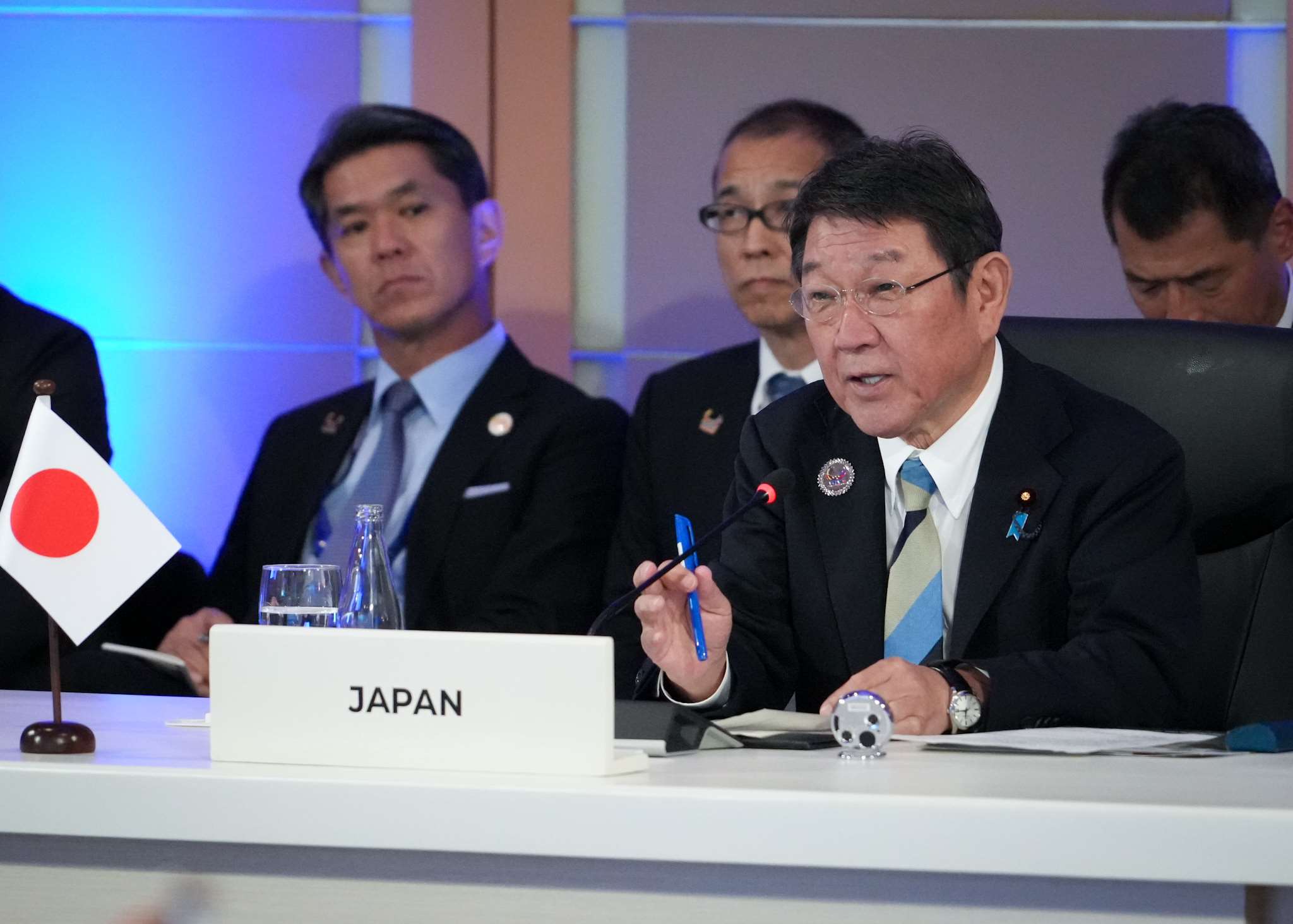 日本外務大臣茂木敏充正在菲律賓參加東南亞國家協會外長會議。(X@MofaJapan_jp)