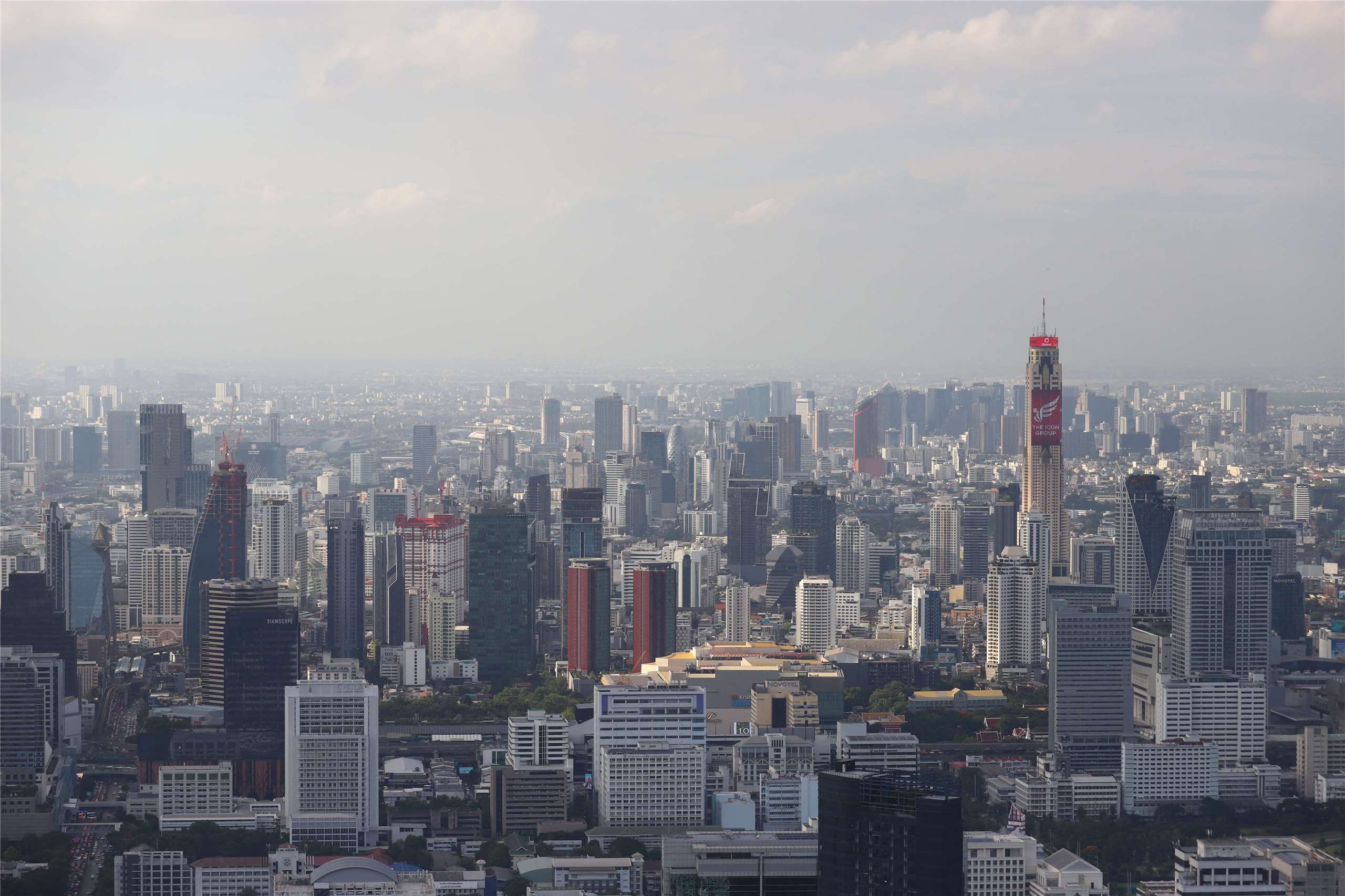 曼谷首入全球十大奢華生活城市。圖為高樓林立的曼谷市區。