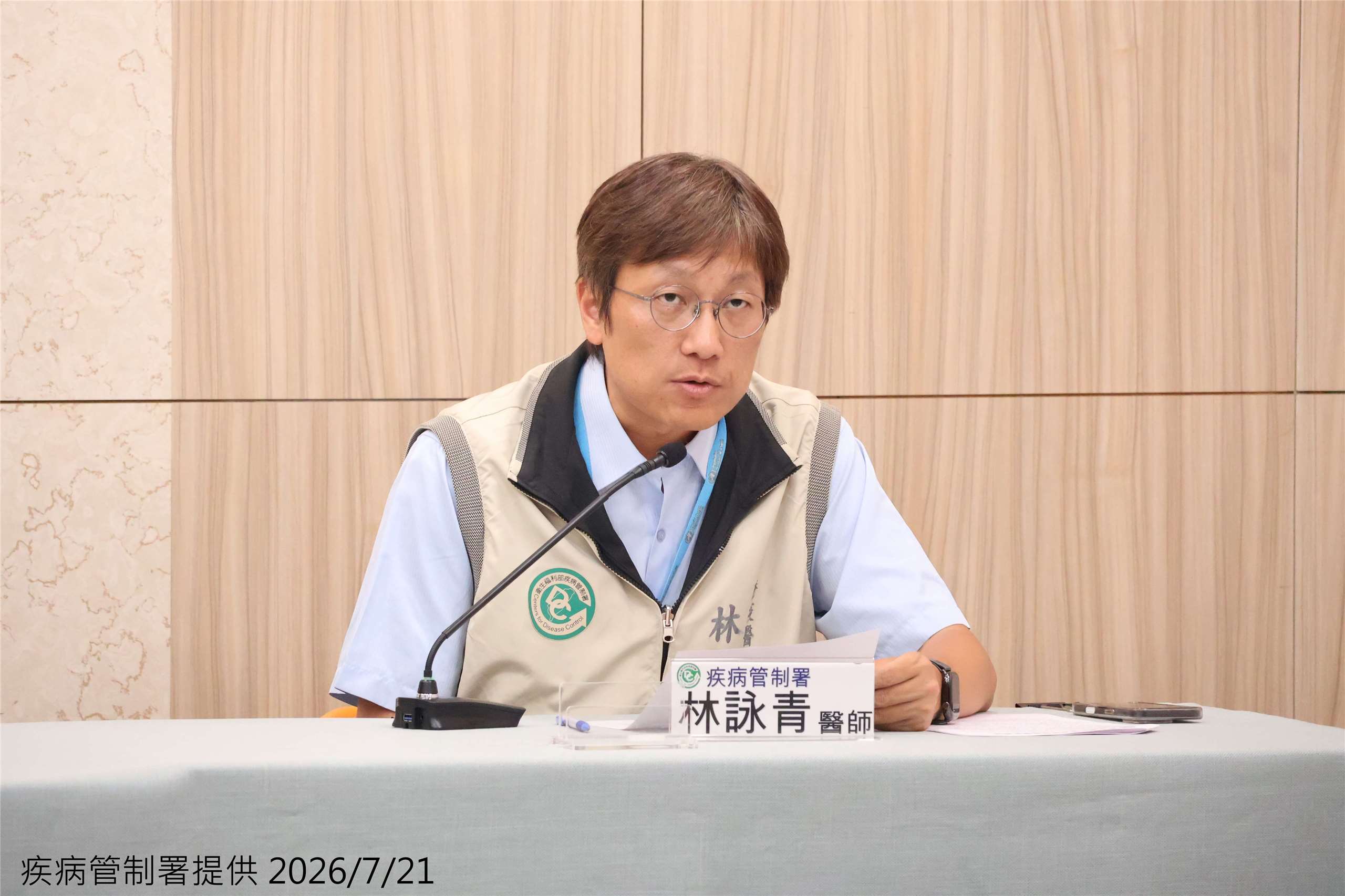 防疫醫師林詠青表示，日本腦炎正值流行高峰，呼籲民眾落實防蚊及預防接種。(疾管署提供)