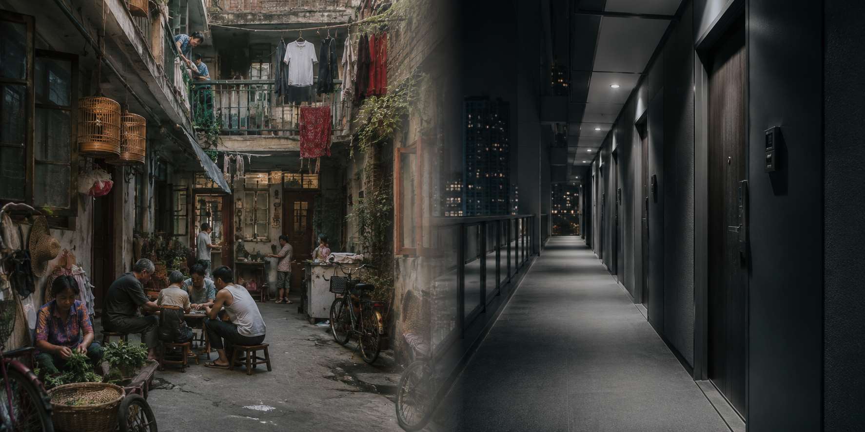 小明曾以為敲鄰居的門彷彿呼吸般自然的事，但在現實生活裡，他連隔壁住的是誰都說不清楚。(示意圖/AI生成)