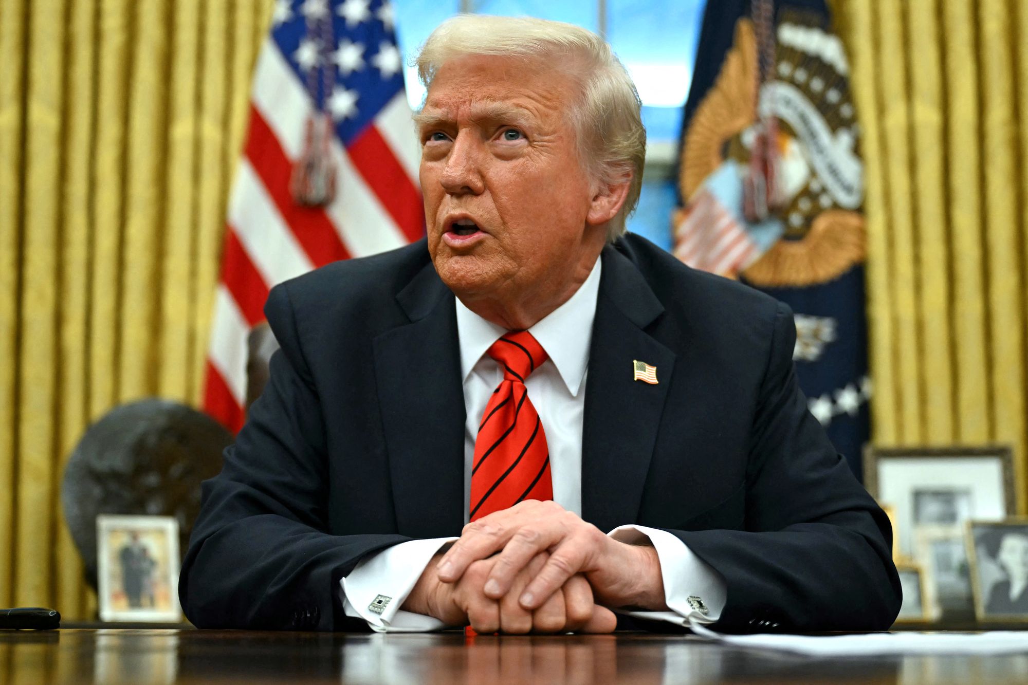 美國總統川普(Donald Trump)16日晚間將發表全國演說，將包含選舉與投票機等議題。(AFP)