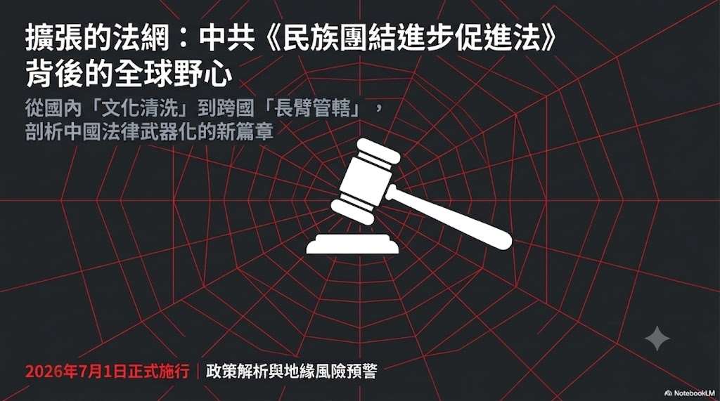 《民族團結法》上路 跨境鎮壓法律武器化引發國際反彈(AI圖)