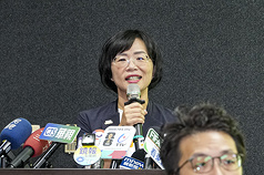 蘇巧慧今日出席活動受訪時表示，自己的競選方式是競爭誰才是最適合「新時代的新北市長」。資料照。