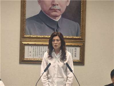國民黨主席鄭麗文今天(1日)在中常會發表談話。（趙婉淳 攝）