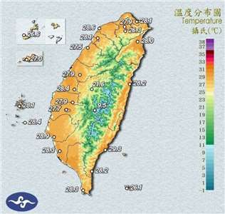 交通部中央氣象署指出，23日各地仍感受炎熱，白天高溫普遍來到攝氏32至35度，中午前後紫外線偏強，普遍可來到過量或危險等級。(圖:交通部中央氣象署)