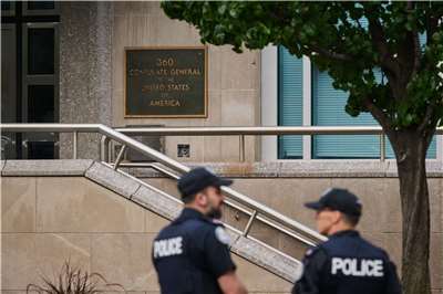 加拿大警方表示，美國駐多倫多領事館27日稍早被槍擊，所幸無人受傷。