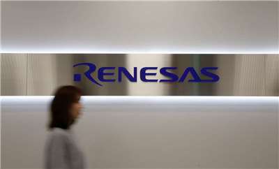 日本半導體大廠瑞薩電子(Renesas)在熊本縣內的兩座工廠於地震發生後停工，目前已恢復其中一間工廠。圖為瑞薩電子東京總部LOGO。