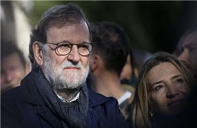 西班牙保守派前總理拉荷義(Mariano Rajoy)12日遭到批評，因為他表示法國國家足球代表隊中「沒有法國球員」。資料照。(AFP)