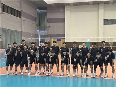 2026名古屋亞運倒數，台灣男排已進入最後集訓階段。(江昭倫 攝)
