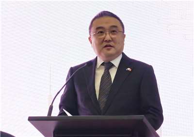 中國駐紐西蘭大使館表示，30日已就紐西蘭外長皮特斯向一名華裔國會議員的辱華言論提出正式抗議。圖為中國駐紐西蘭大使王小龍。(圖翻攝中國駐紐西蘭大使館)