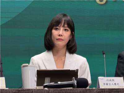 行政院發言人李慧芝。(鄭佑漢 攝)
