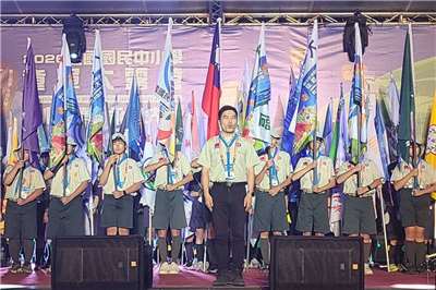 2026全國國民中小學童軍大露營於本月3日到6日登場，超過1000名童軍齊聚新北市龍門營地。(教育部提供)