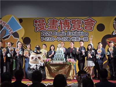 暑假最大動漫盛會「漫畫博覽會」今年迎來25歲生日，23日上午在台北世貿一館熱鬧登場。(江昭倫 攝)