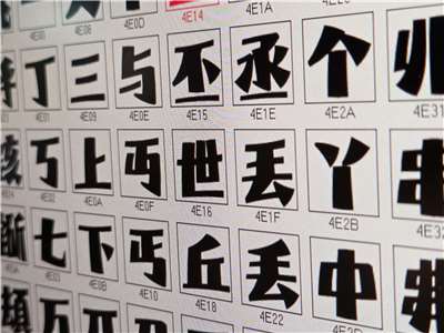 一套中文字型約需製作上萬個字，難度比英文字型高了許多。(饒辰書 攝)