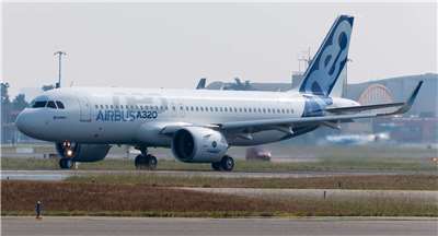 中國3家航司擬購95架空巴飛機。圖為空中巴士公司A320NEO。(圖：維基百科)