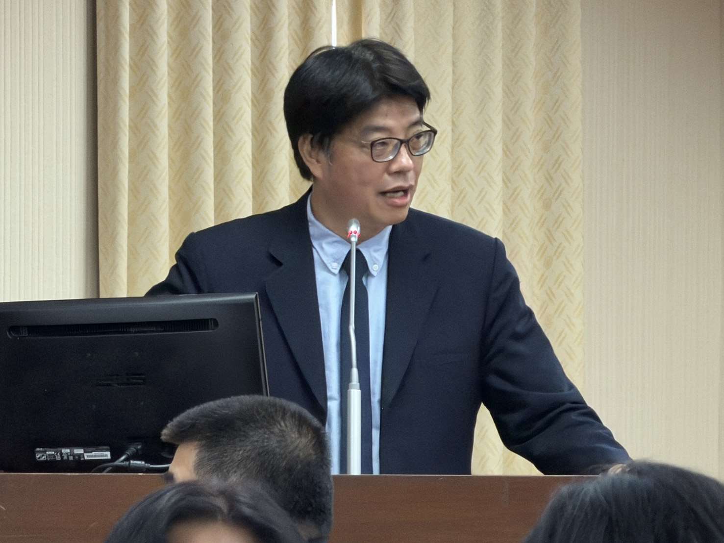 陸委會主委邱垂正5日赴立法院內政委員會備詢。(鄭佑漢 攝)