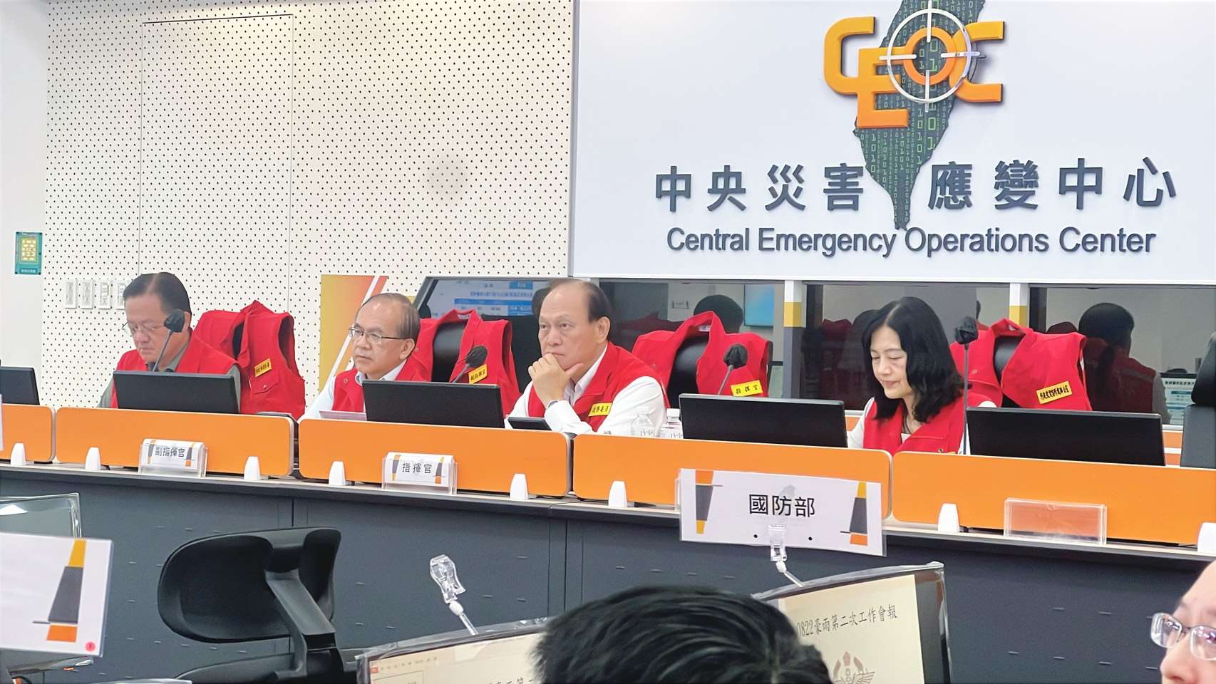 中央災害應變中心今表示台南市開設2處收容處所收容22名民眾，。(圖 : 水利署)