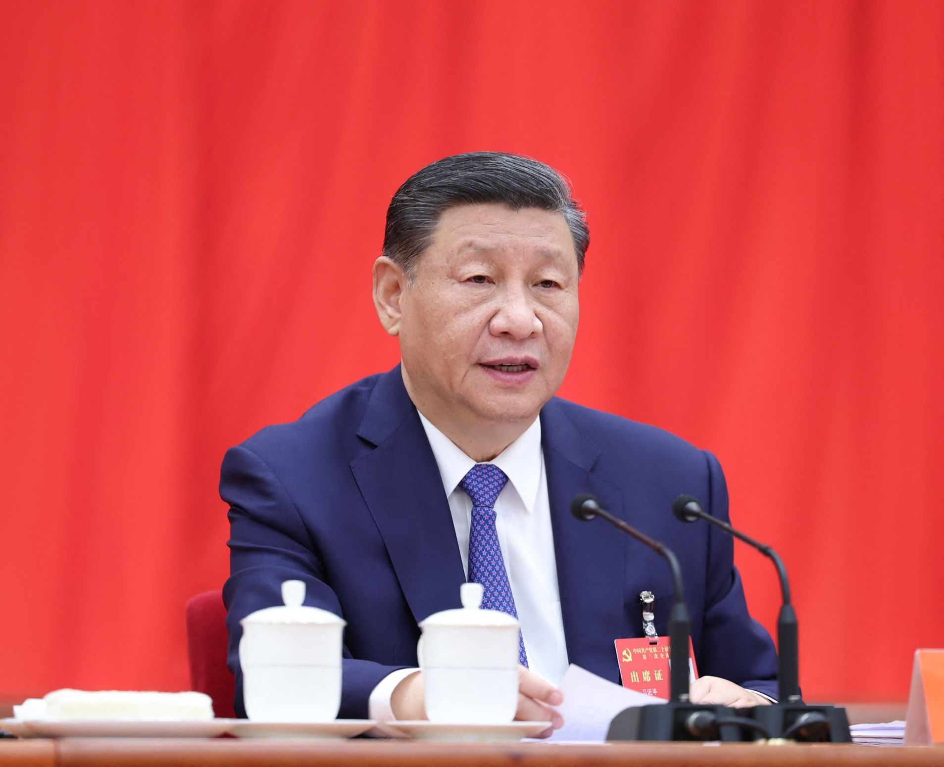 中共總書記習近平表示，要高質量推進國防和軍隊現代化，如期實現建軍100年奮鬥目標，推動基本實現國防和軍隊現代化取得決定性進展。資料照。