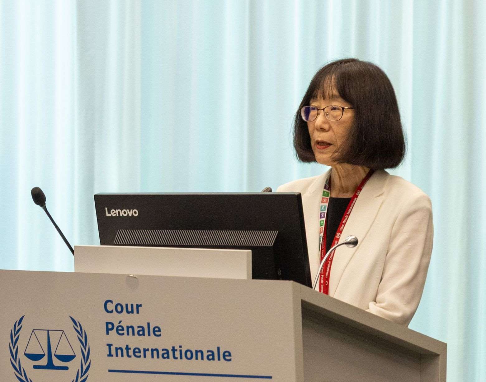 國際刑事法院(ICC)院長赤根智子(Tomoko Akane)日前被美國制裁。(X@IntlCrimCourt)