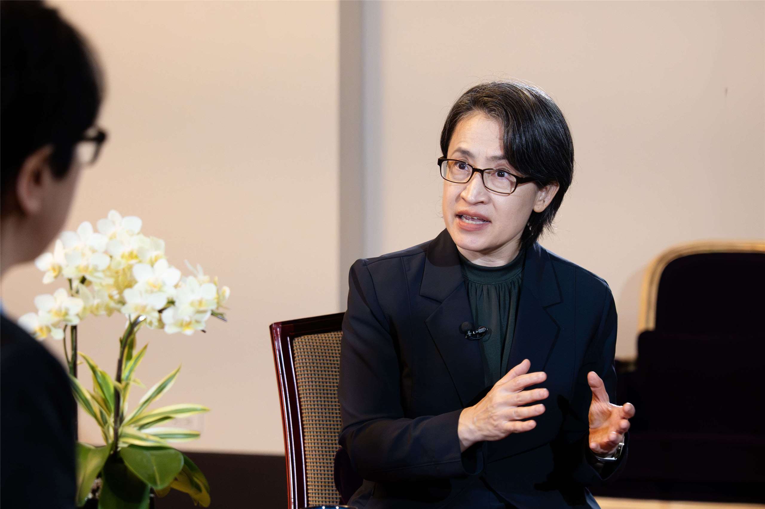 副總統蕭美琴強調，「無人載具產業發展統籌型計畫」與「國防自主無人載具採購特別條例」，兩者相輔相成，但本質上有所不同。(楊仁翔 攝)