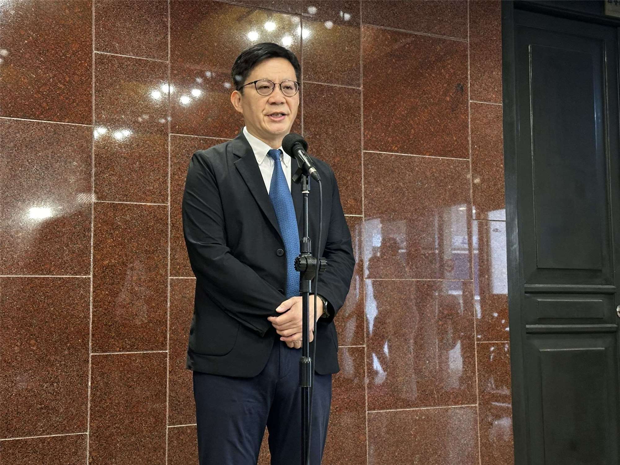 教育部次長張廖萬堅(圖)表示，將配合陸委會建立平台與管理，希望兩岸交流能健康有序。資料照片。（楊雨青攝）