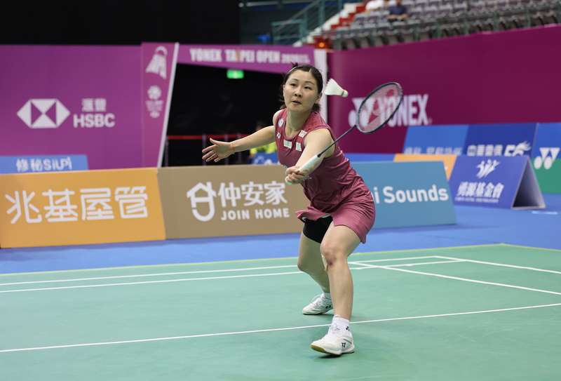 台灣羽球新一姐林湘緹18日在2026世界羽球錦標賽女單首輪擊敗法國選手塔蘭諾娃，順利挺進32強。(中央社資料照)