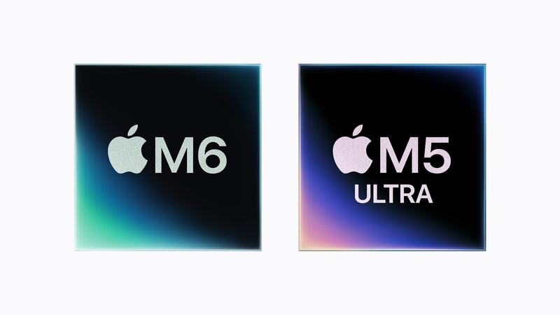 蘋果公司（Apple）25日發表M6和M5 Ultra自研晶片，大幅提升效能與人工智慧（AI）運算能力。
（蘋果提供）