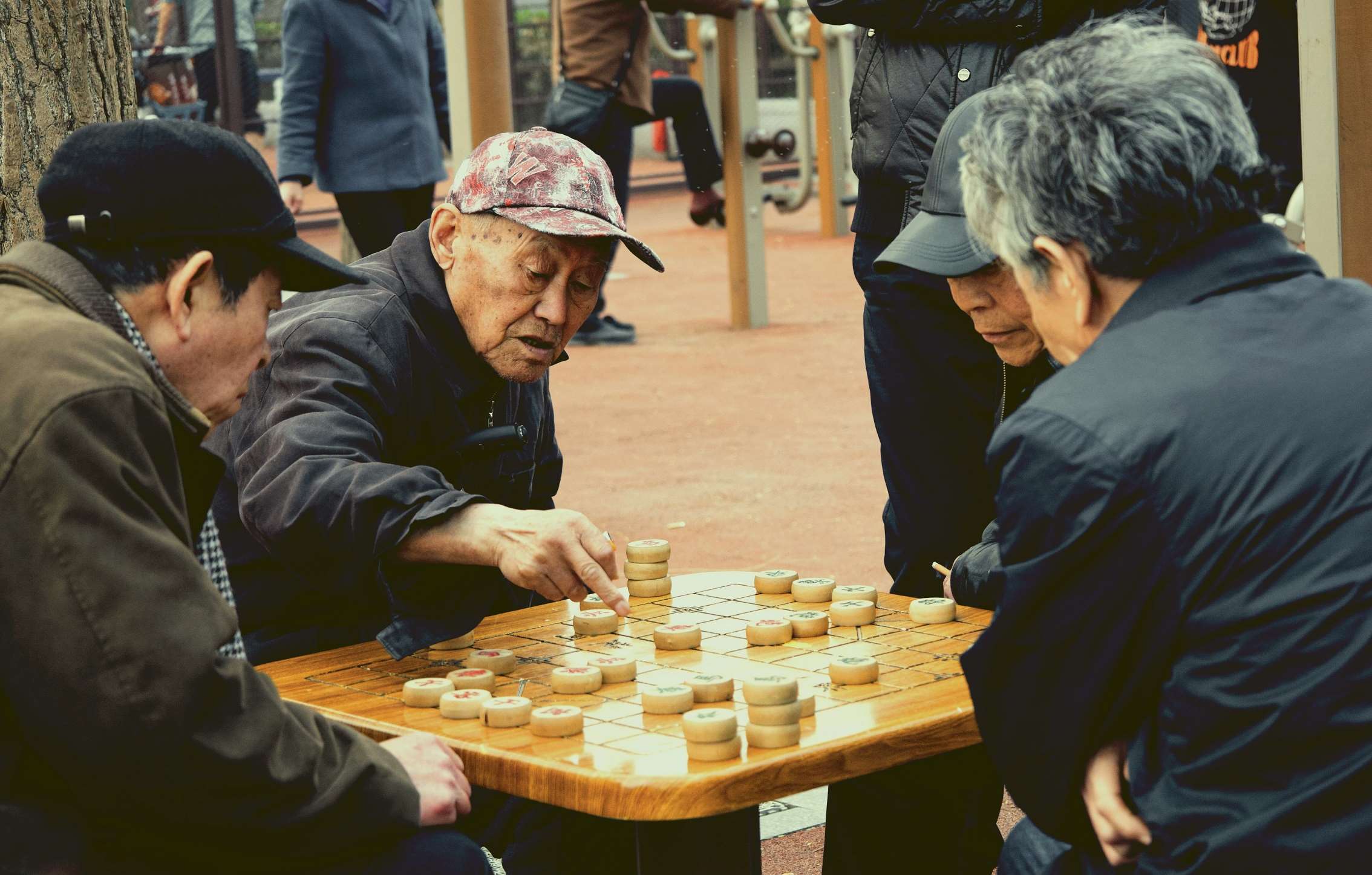 對奕中