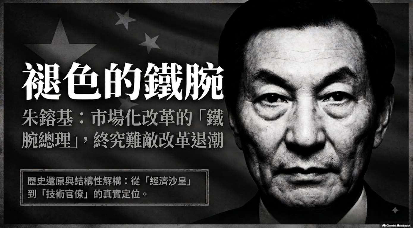 朱鎔基：市場化改革的「鐵腕總理」，終究難敵改革退潮(AI圖)