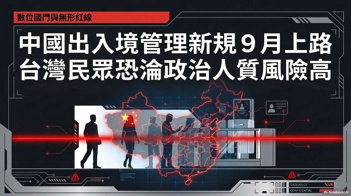 中國入出境管理新規9月上路  台灣民眾恐淪政治人質風險高(AI圖)