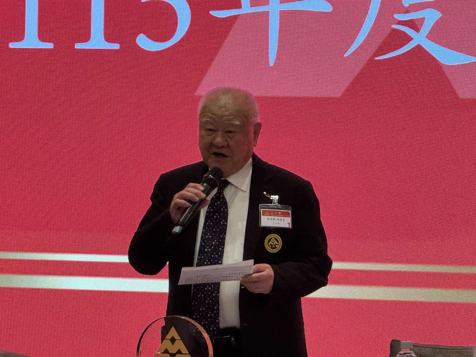 三三企業交流會19日舉行8月例會。圖為理事長林伯豐。資料照。(謝佳興 攝)