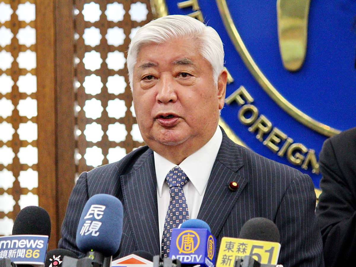 「對中政策跨國議會聯盟」(IPAC)日本共同主席中谷元訪台並會晤外長林佳龍，強調IPAC會與台灣合作捍衛普世價值 (央廣檔案/記者王照坤 攝)