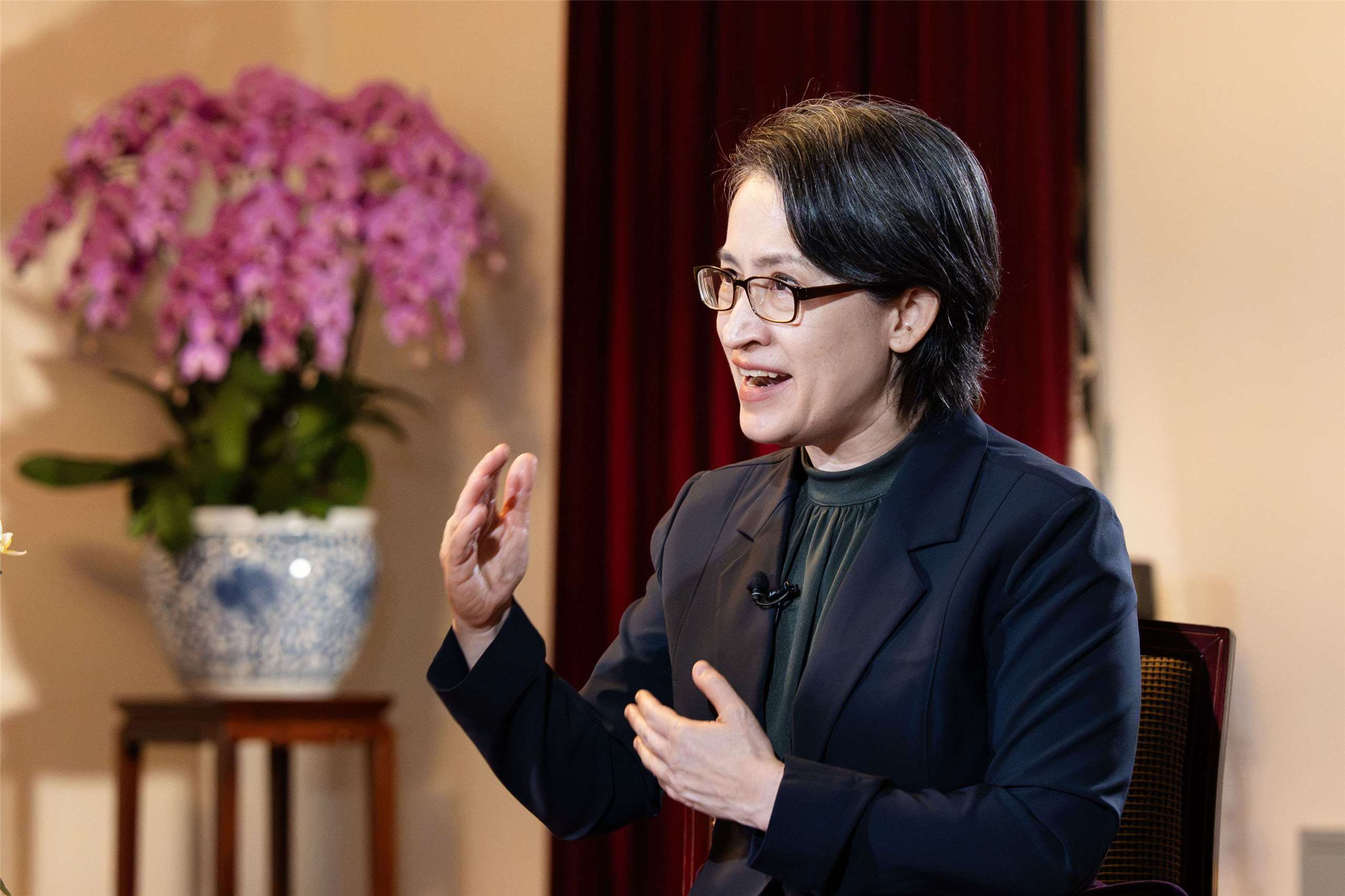 副總統蕭美琴指出，台灣除了具「非紅供應鏈」優勢外，因AI在無人機領域的各項應用加值備受全球期待，台灣正可從中扮演關鍵角色。(楊仁翔 攝)