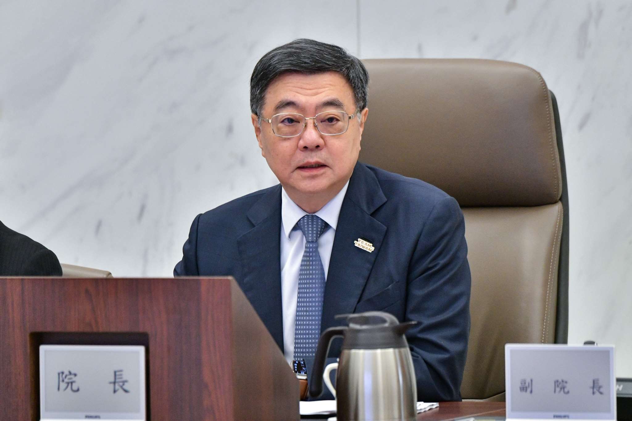 行政院長卓榮泰6日在行政院會中表示，本次演習結合城鎮韌性演習情境，展現國軍聯合作戰能力。圖為行政院長卓榮泰主持行政院會。資料照片(圖：行政院提供)