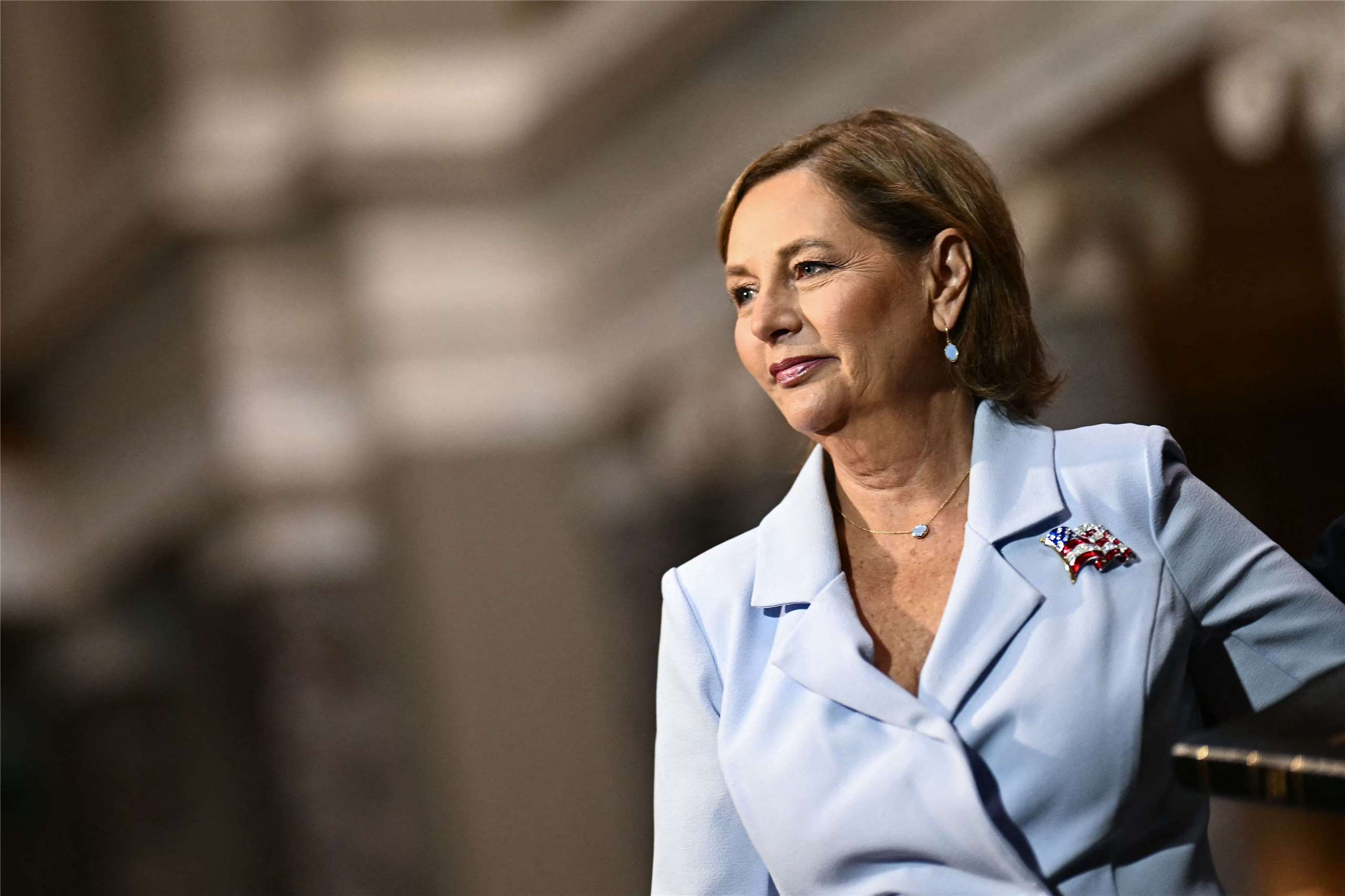 共和黨籍聯邦參議員達琳．葛蘭姆．諾多恩（Darline Graham Nordone)在南卡州黨內初選勝出，將代表共和黨參加11月期中選舉。資料照片。