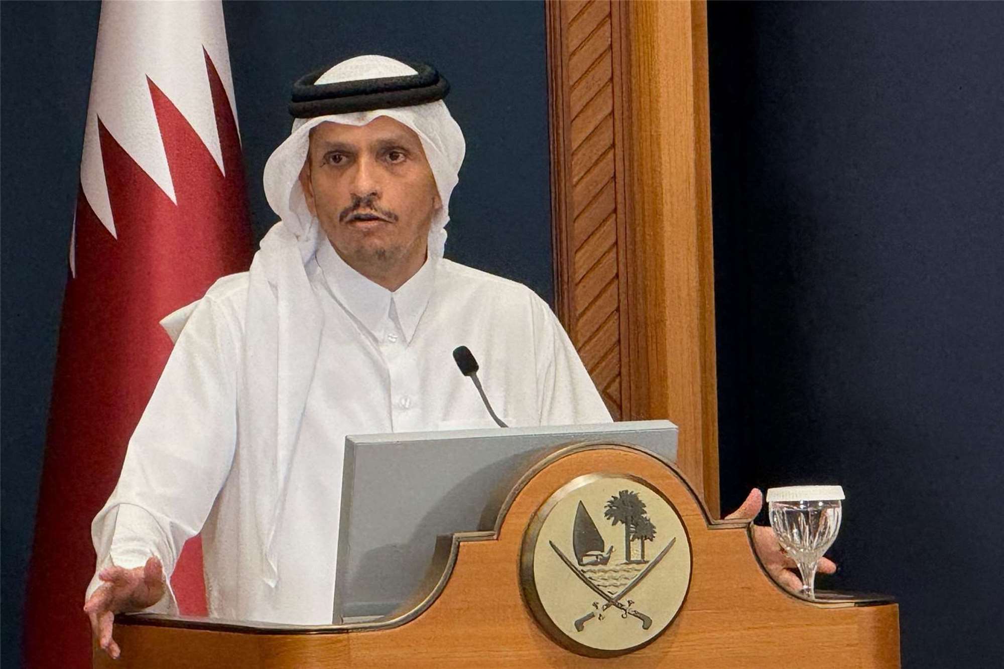 卡達總理穆罕默德(Sheikh Mohammed bin Abdulrahman Al Thani)(圖)預計27日訪問伊朗，斡旋美伊和談。資料照片。