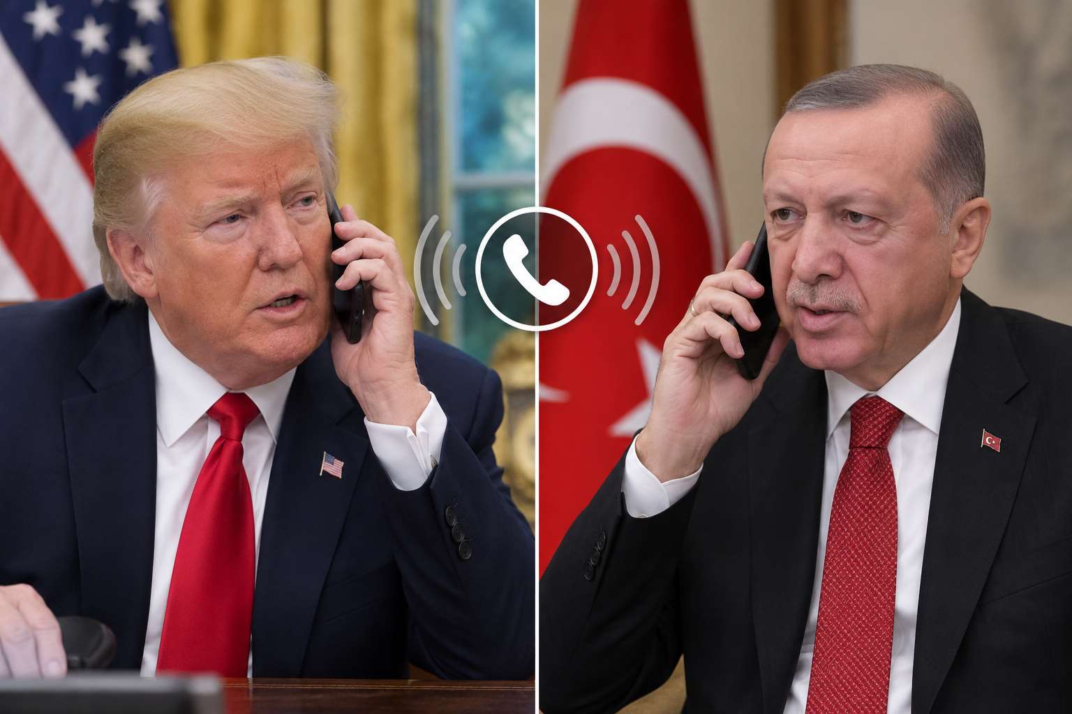 土耳其總統府18日表示，總統艾爾段(Tayyip Erdogan)在一次通話中敦促美國總統川普(Donald Trump)與伊朗進行對話。 (圖:AI生成)