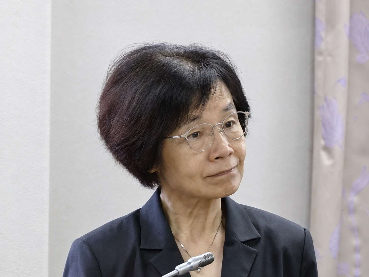 立法院司法及法制委員會5日審查國民黨立委翁曉玲等人提出的《法院組織法》等修正草案。圖為司法院秘書長高金枝。(翻攝國會頻道)