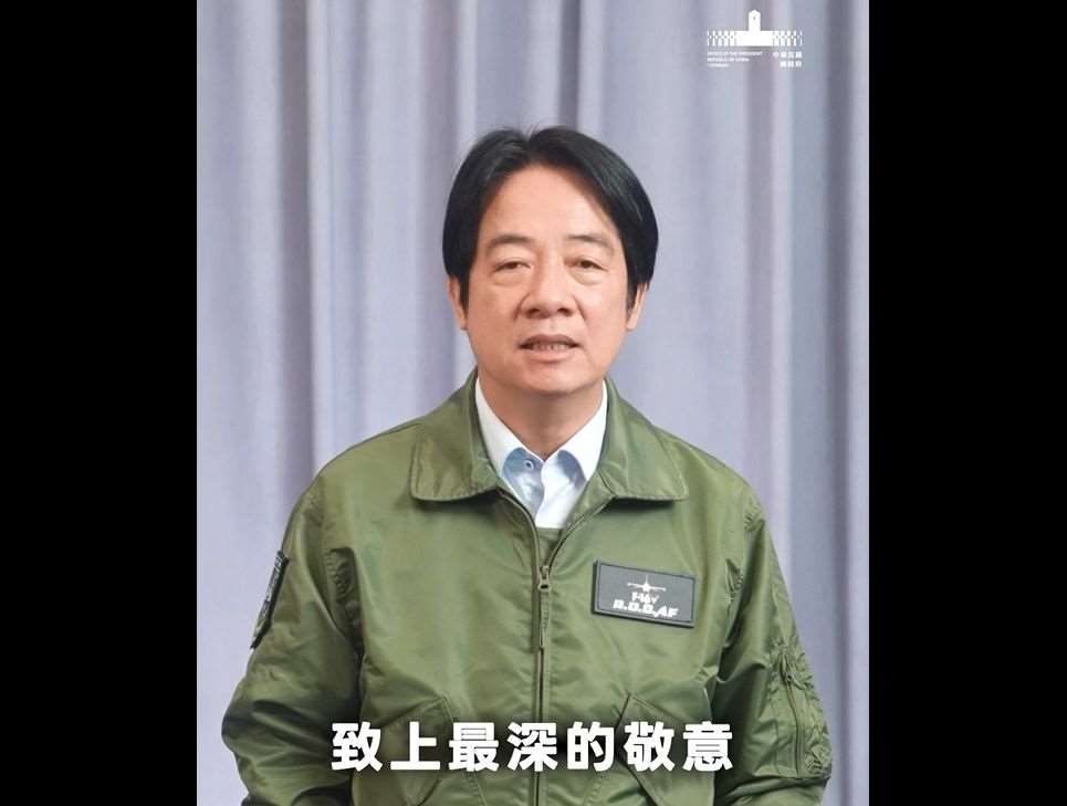 漢光42演習適逢父親節，賴清德總統以短片向國軍及其眷屬致意。 (圖:翻拍自總統府影片)