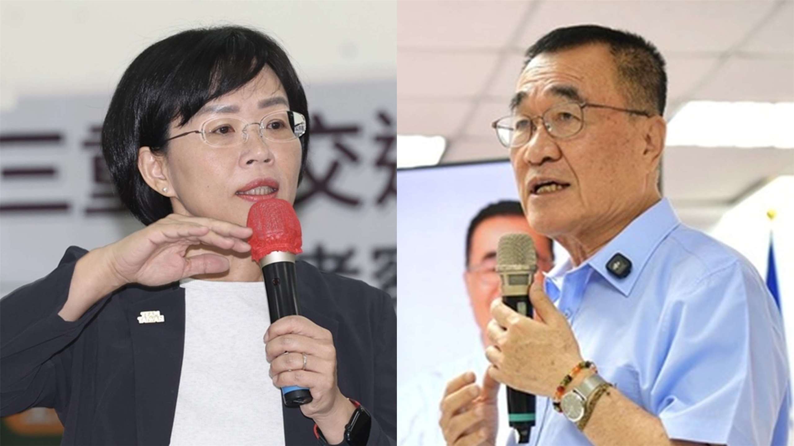 民進黨參選人蘇巧慧(左)、國民黨參選人李四川(右)。合成圖。資料照。